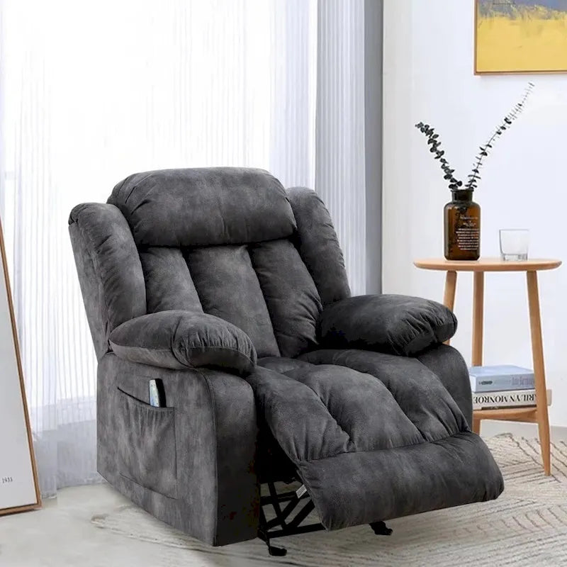 Fauteuil de relaxation massant de style transitionnel