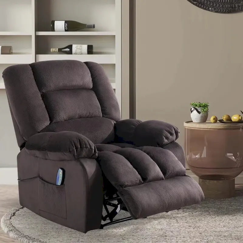 Fauteuil de relaxation massant de style transitionnel