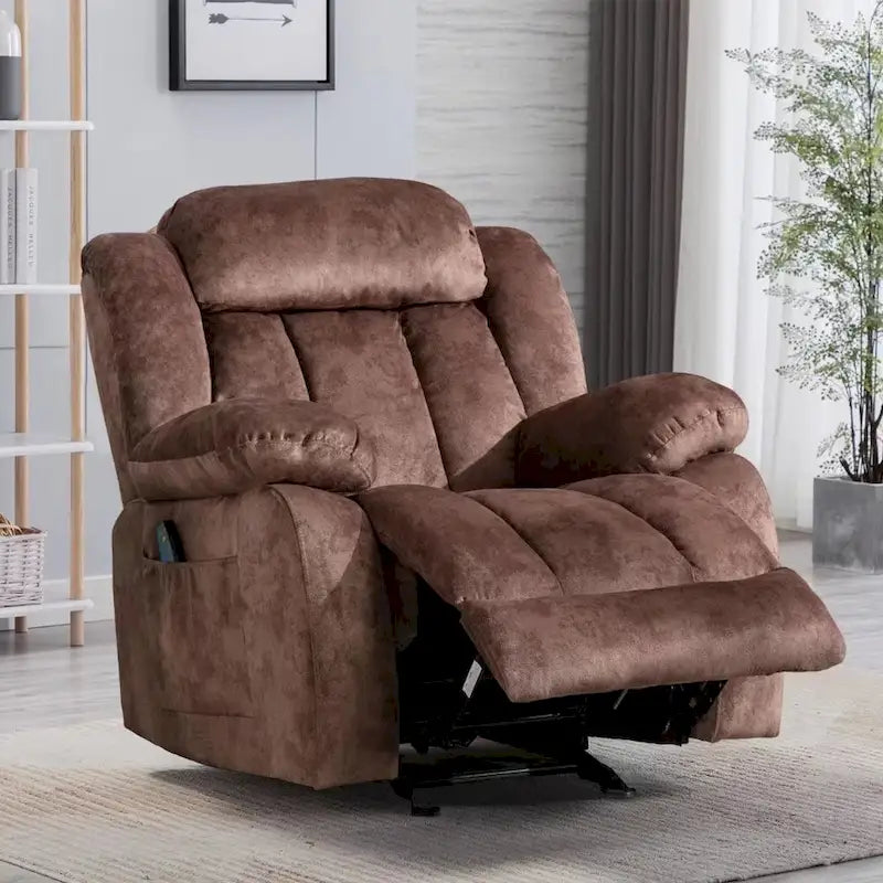 Fauteuil de relaxation massant de style transitionnel