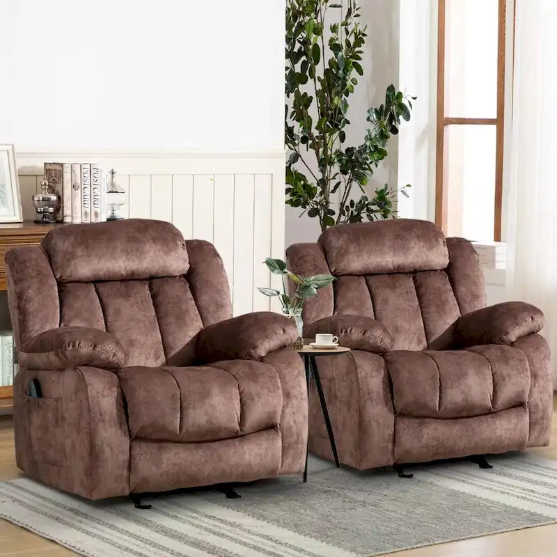 Fauteuil de relaxation massant de style transitionnel