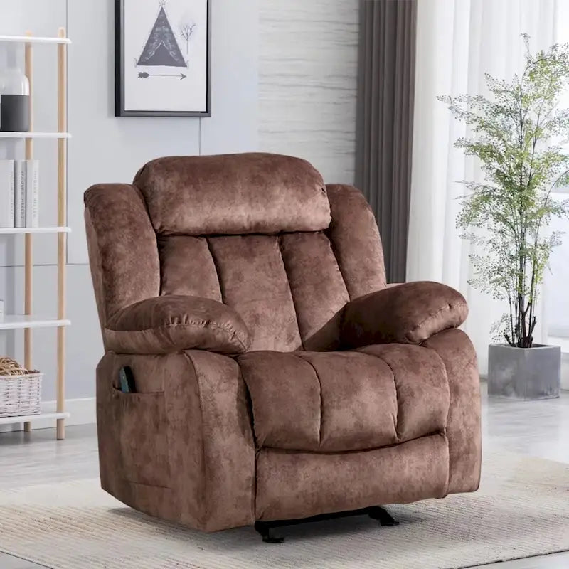 Fauteuil de relaxation massant de style transitionnel