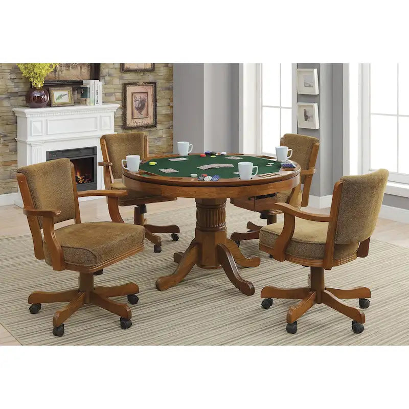 Table de jeu Ghilardi Amber avec porte-gobelets