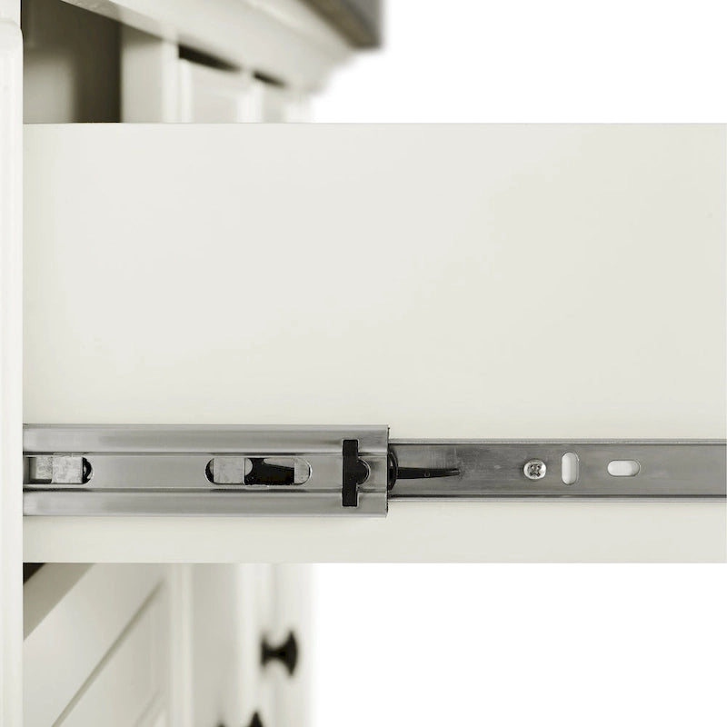 Îlot de cuisine Crosley Julia avec plateau en acier inoxydable et tabourets à dossier en X – 50 L x 60 P x 41 H