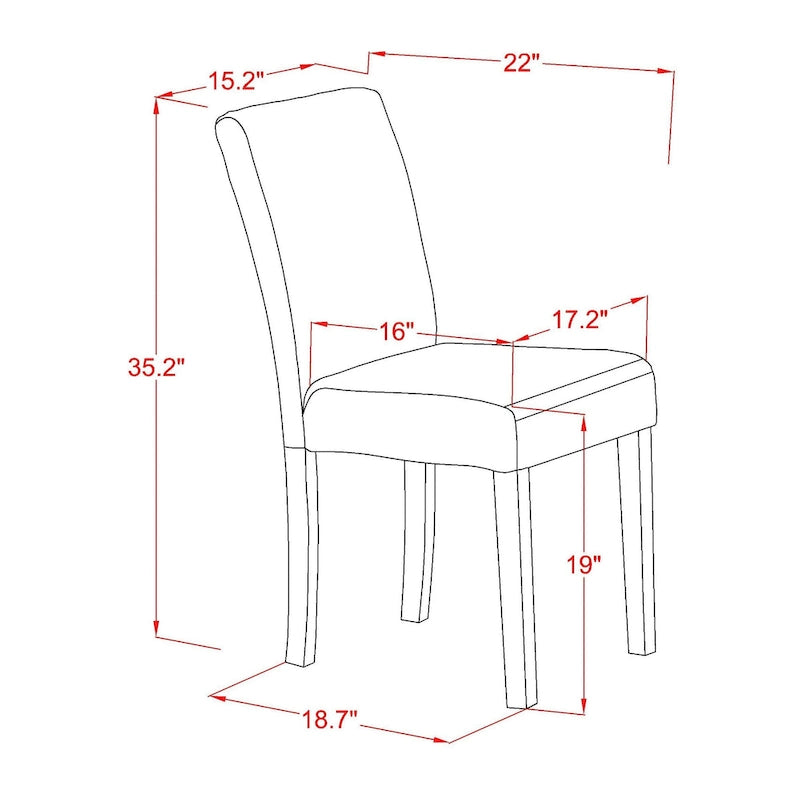 Ensemble de salle à manger East West Furniture – une table de cuisine ronde et des chaises en similicuir couleur Jaune clair, Noir (Options de pièces)