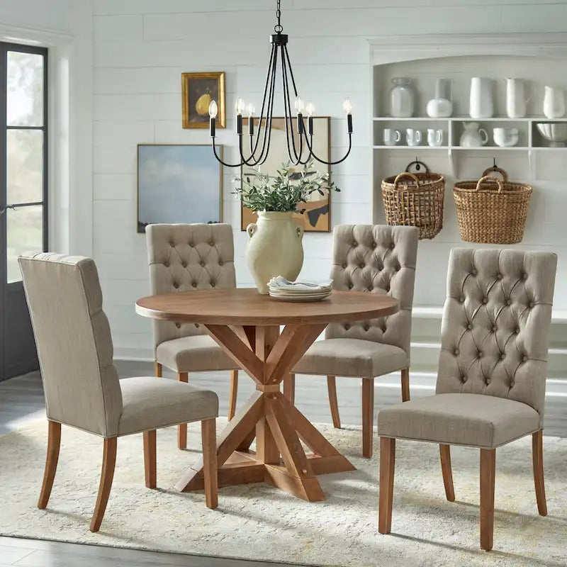 Table à manger sur pied Charlotte par Simple Living