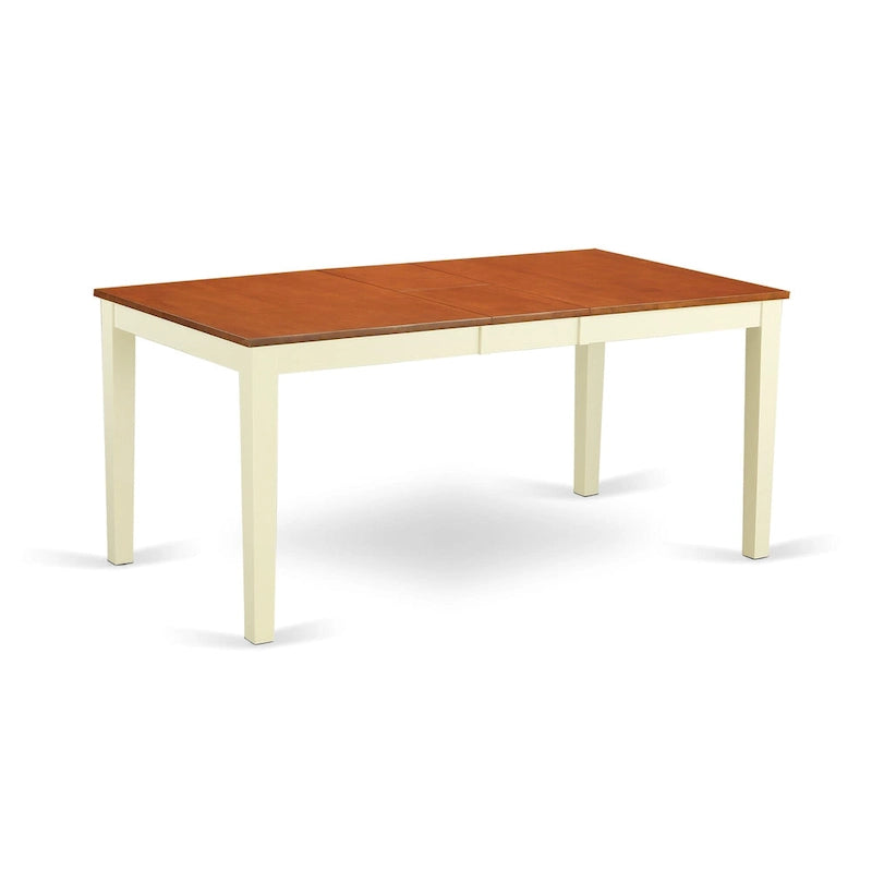 Ensemble de salle à manger East West Furniture comprenant une table de cuisine rectangulaire et des chaises de salle à manger avec un banc (options de couleur de finition)