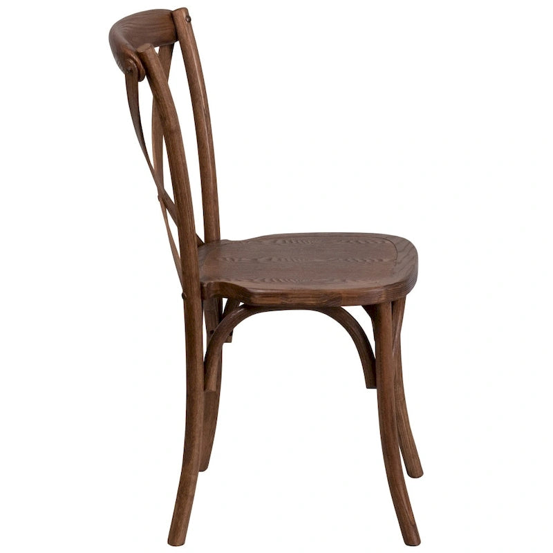 Ensemble de table de ferme rustique pliable 2,4 m x 12 m avec 8 chaises à dossier croisé et coussins
