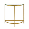 Console Demilune Carolina Living Fenice - Doré
