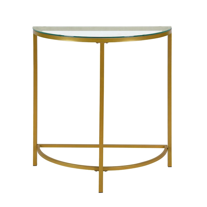 Console Demilune Carolina Living Fenice - Doré