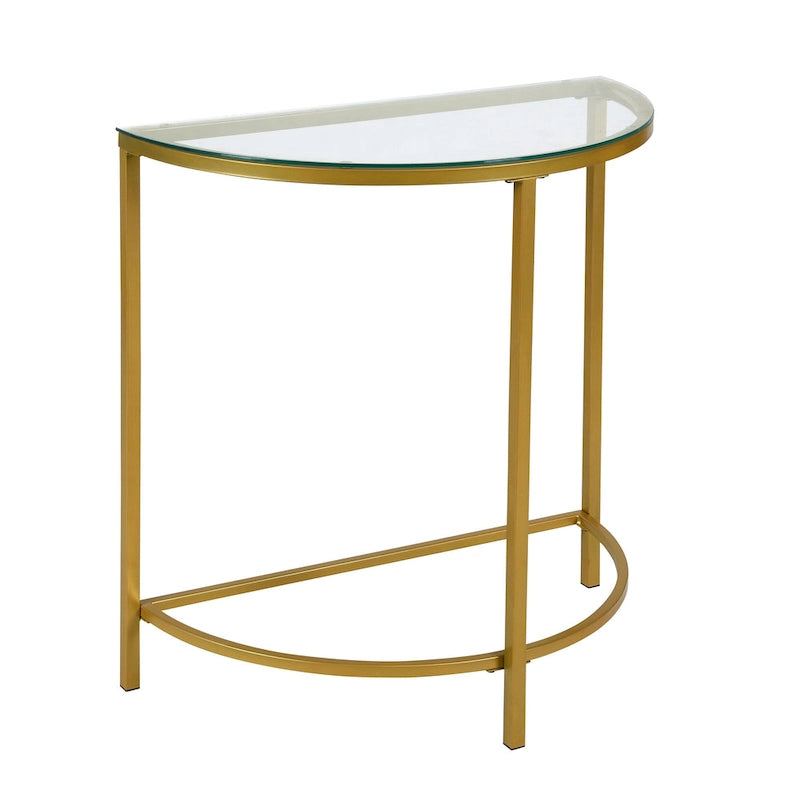 Console Demilune Carolina Living Fenice - Doré