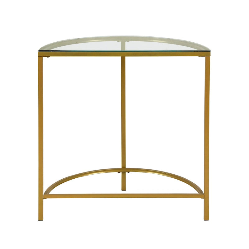 Console Demilune Carolina Living Fenice - Doré