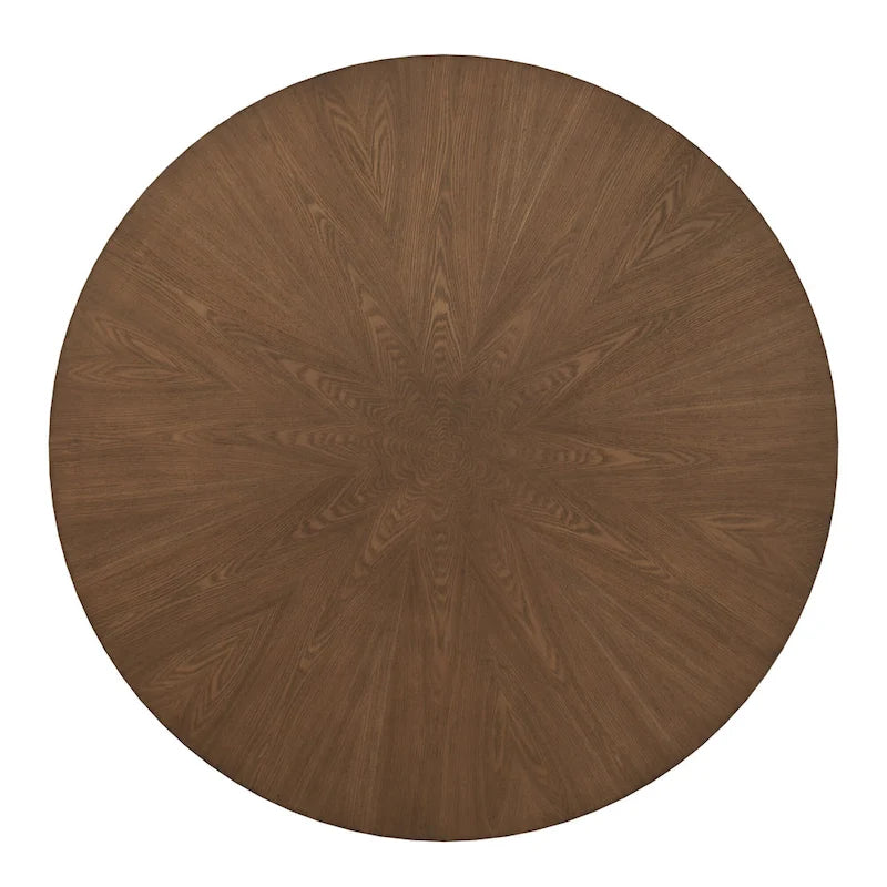 Table à manger Sheeba ronde du milieu du siècle avec base en noyer par iNSPIRE Q Modern