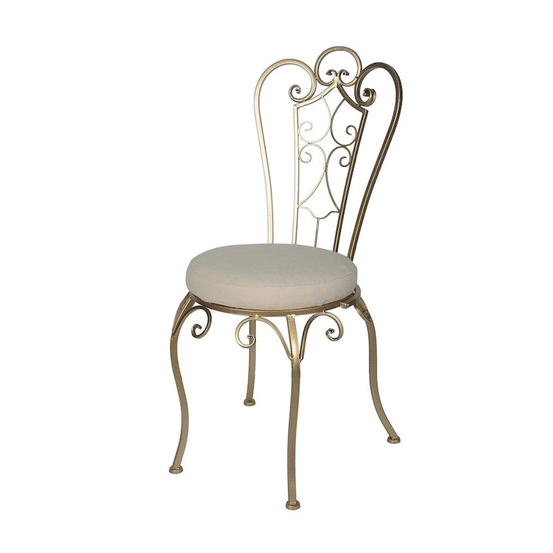 A&B Home Chaise d'appoint pliable doré de 56 cm
