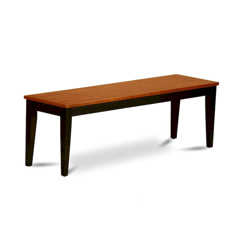 Banc de salle à manger Nicoli East West Furniture avec siège en bois, 54x15x17 pouces, (Options de finition)