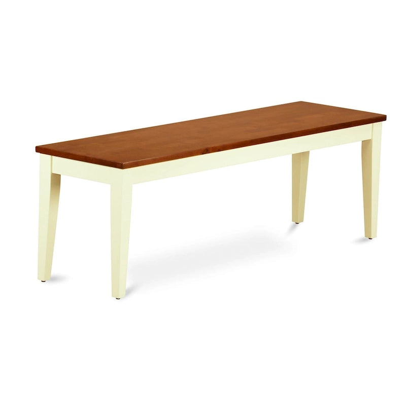 Banc de salle à manger Nicoli East West Furniture avec siège en bois, 54x15x17 pouces, (Options de finition)