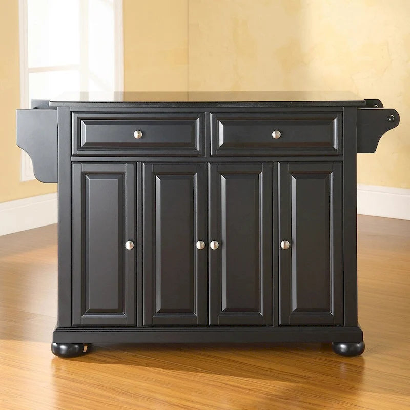 Îlot de cuisine/Chariot de cuisine pleine grandeur Crosley Alexandria avec dessus en granit - 18p x 51.5L x 34H