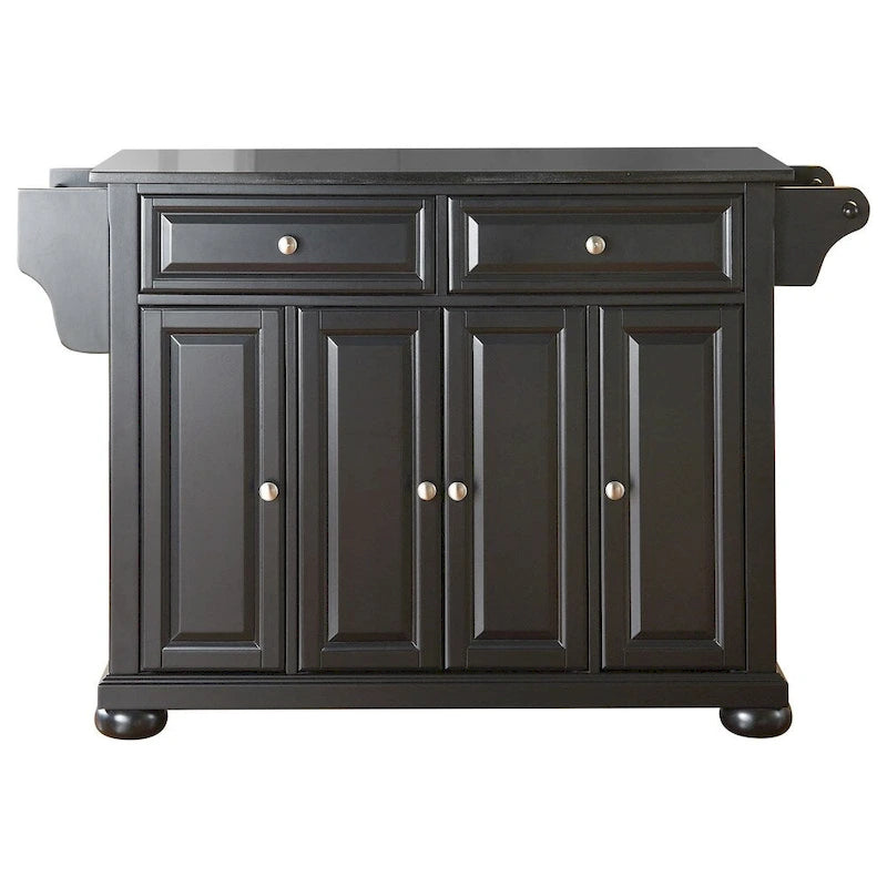 Îlot de cuisine/Chariot de cuisine pleine grandeur Crosley Alexandria avec dessus en granit - 18p x 51.5L x 34H