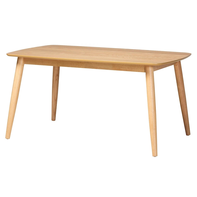 Table de salle à manger Flora en bois finition Mid-Century Modern