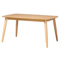 Table de salle à manger Flora en bois finition Mid-Century Modern