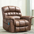 Fauteuil inclinable releveur électrique Ebello en micro-daim avec massage