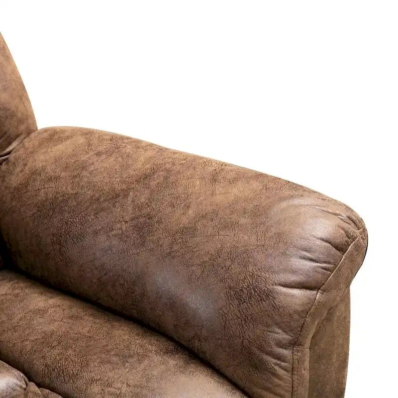 Fauteuil inclinable releveur électrique Ebello en micro-daim avec massage