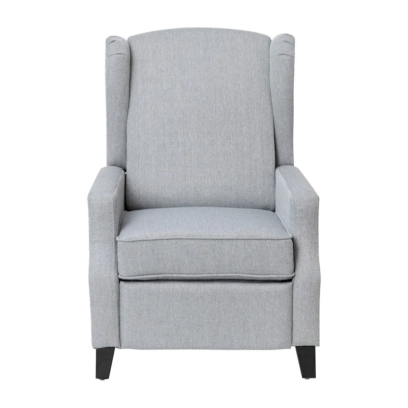 Fauteuil inclinable avec pochette arrière et garniture de clous décoratifs