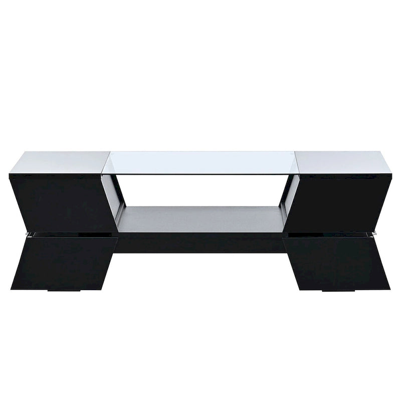 Table basse de style géométrique Merax avec grande capacité de rangement
