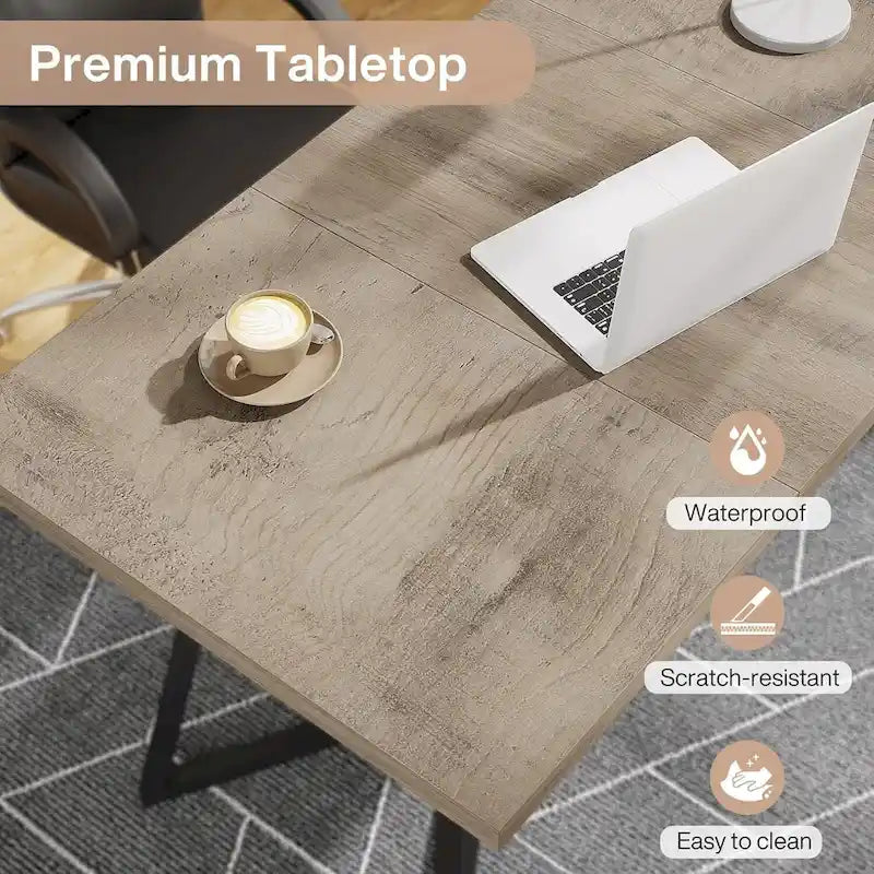 Table à manger moderne, petite table de cuisine en similicuir blanc pour la famille