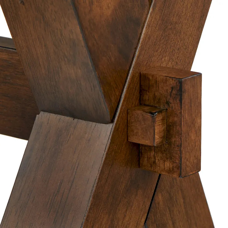 Ensemble de salle à manger 4 pièces en bois massif Simple Living Mandeville avec banc