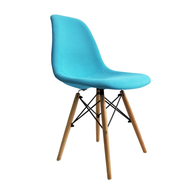 Porthos Home Haig Chaises de salle à manger modernes, Tissu et bois de hêtre