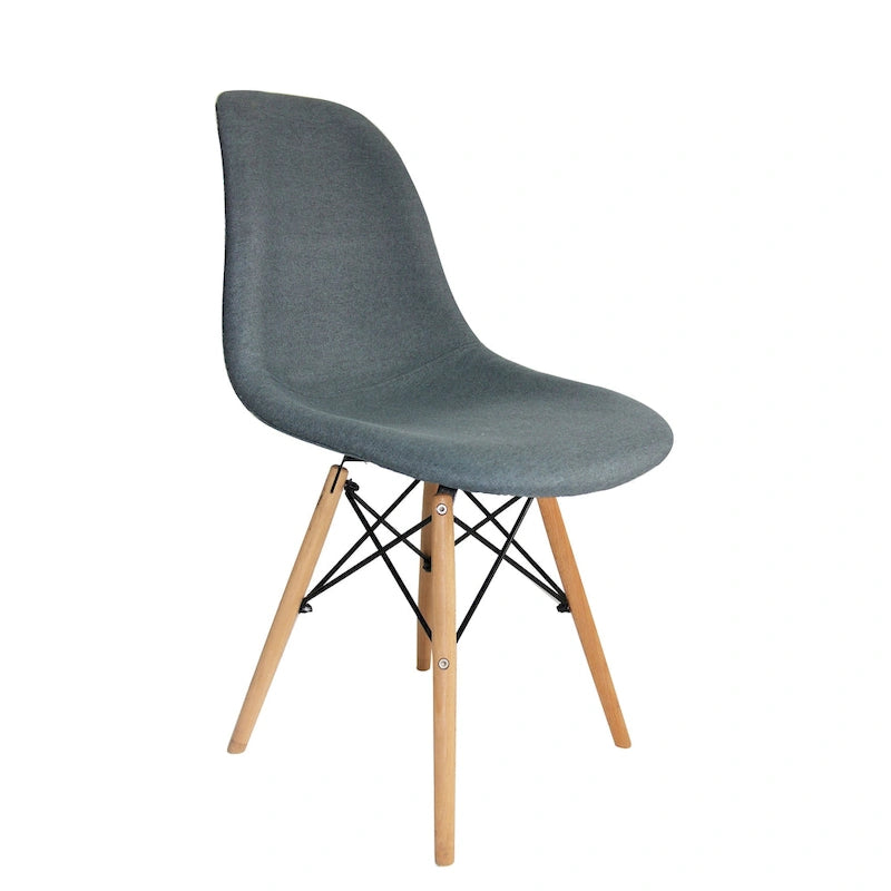 Porthos Home Haig Chaises de salle à manger modernes, Tissu et bois de hêtre