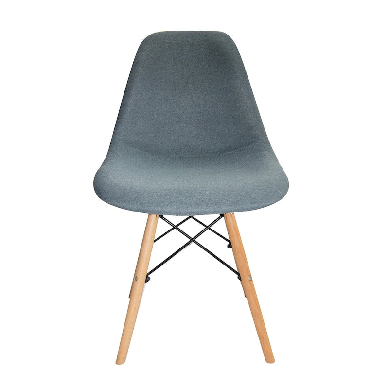 Porthos Home Haig Chaises de salle à manger modernes, Tissu et bois de hêtre