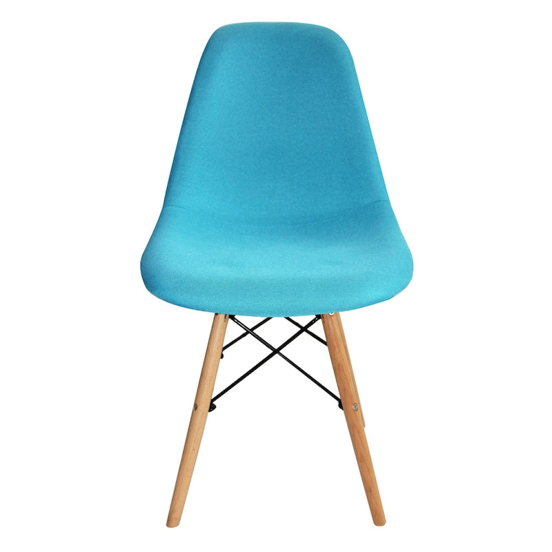 Porthos Home Haig Chaises de salle à manger modernes, Tissu et bois de hêtre