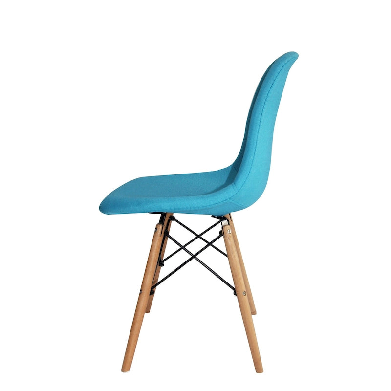 Porthos Home Haig Chaises de salle à manger modernes, Tissu et bois de hêtre