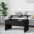 vidaXL Table basse à plateau relevable, bout de canapé, table d'appoint, bois d'ingénierie - 80 x 50,5 x 41,5 cm