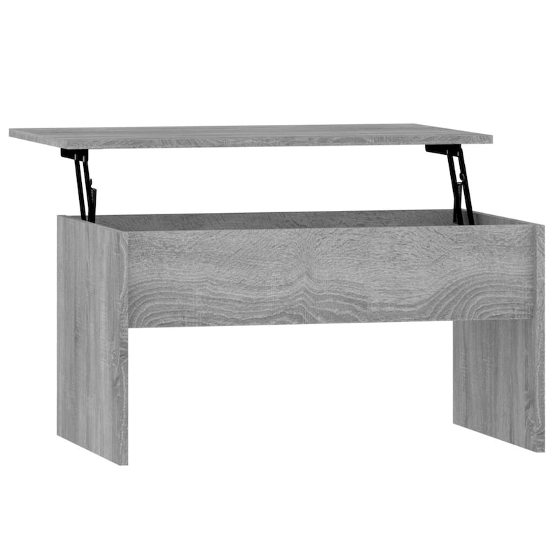 vidaXL Table basse à plateau relevable, bout de canapé, table d'appoint, bois d'ingénierie - 80 x 50,5 x 41,5 cm