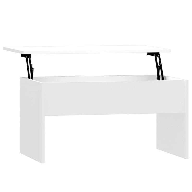 vidaXL Table basse à plateau relevable, bout de canapé, table d'appoint, bois d'ingénierie - 80 x 50,5 x 41,5 cm