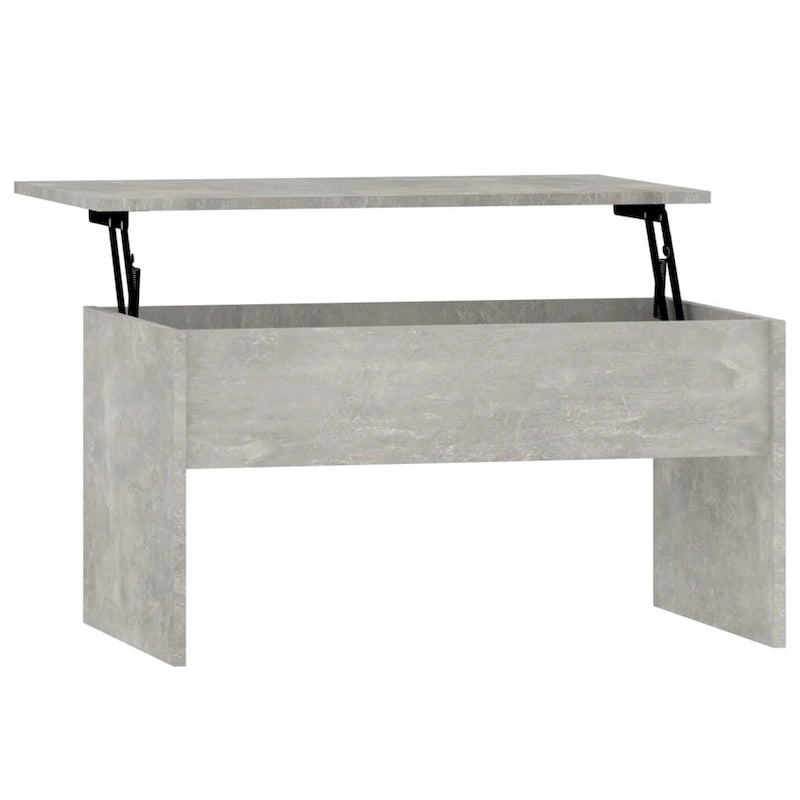 vidaXL Table basse à plateau relevable, bout de canapé, table d'appoint, bois d'ingénierie - 80 x 50,5 x 41,5 cm