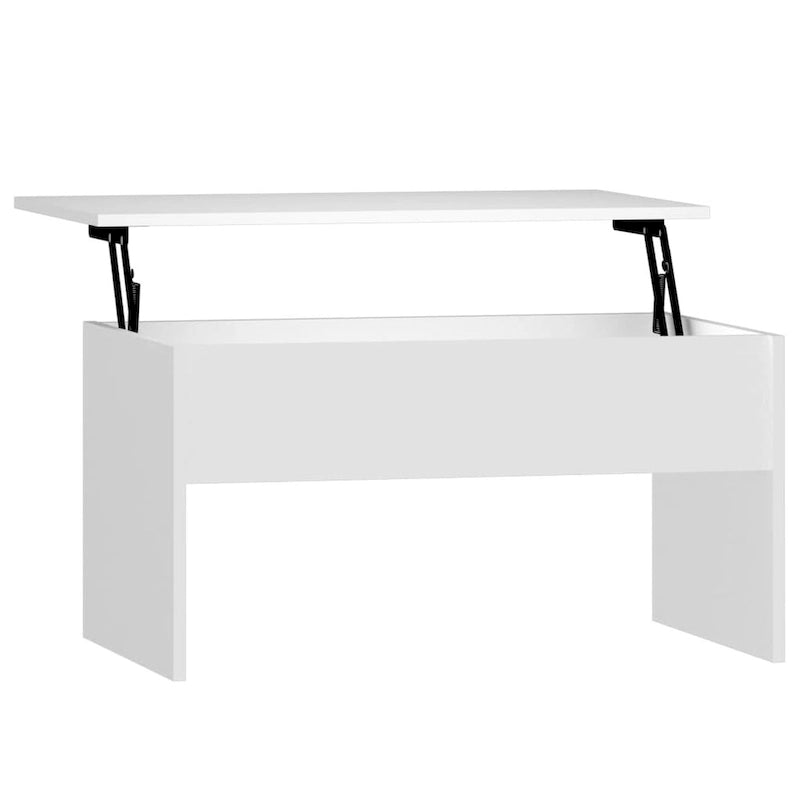 vidaXL Table basse à plateau relevable, bout de canapé, table d'appoint, bois d'ingénierie - 80 x 50,5 x 41,5 cm