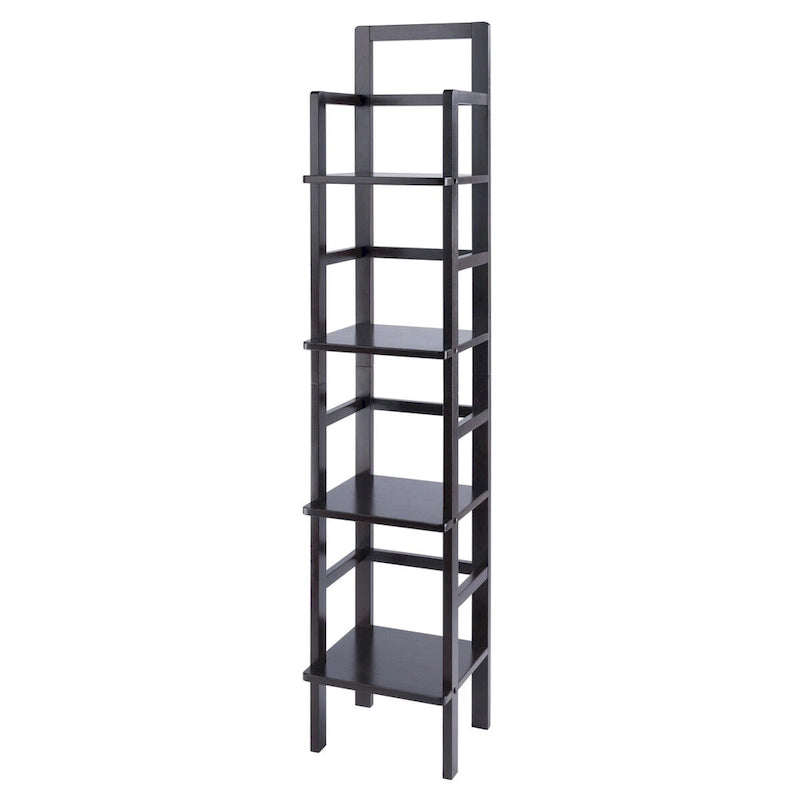 Étagère à boulanger Aiden, étroite, café - 14,72 x 13,86 x 70,71 pouces
