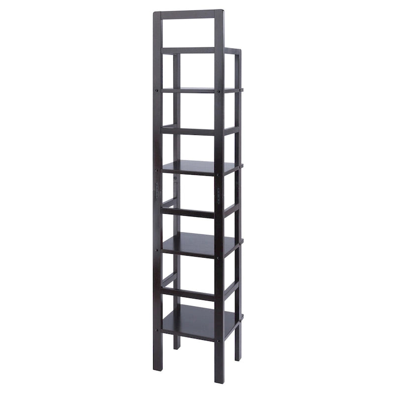 Étagère à boulanger Aiden, étroite, café - 14,72 x 13,86 x 70,71 pouces