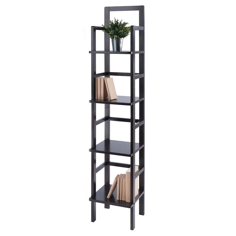 Étagère à boulanger Aiden, étroite, café - 14,72 x 13,86 x 70,71 pouces