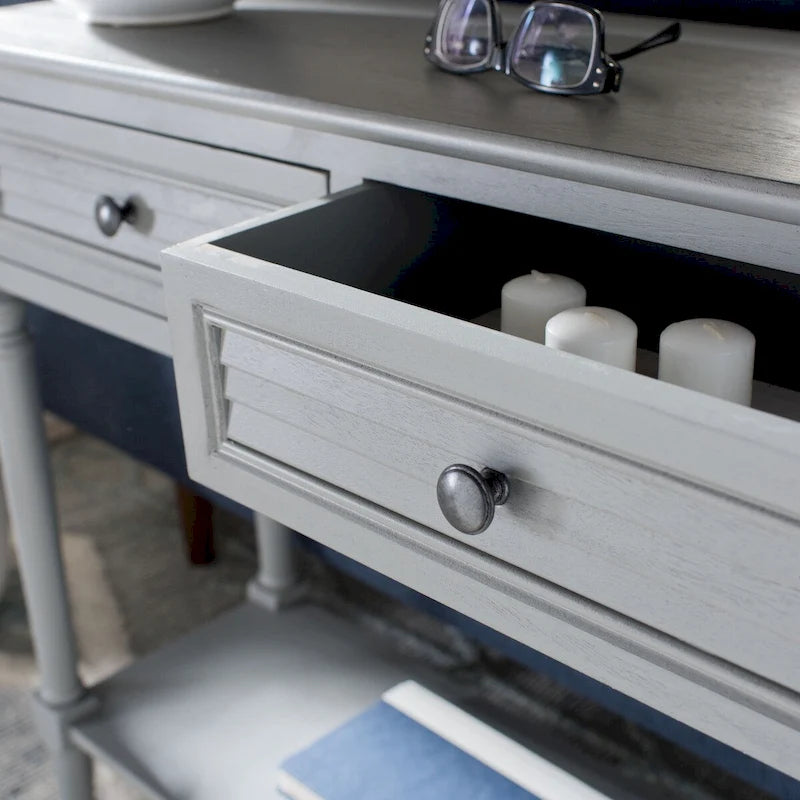 Console 2 tiroirs Tinnie SAFAVIEH - 36 L x 13 P x 29,5 H - 36Lx13Px30H