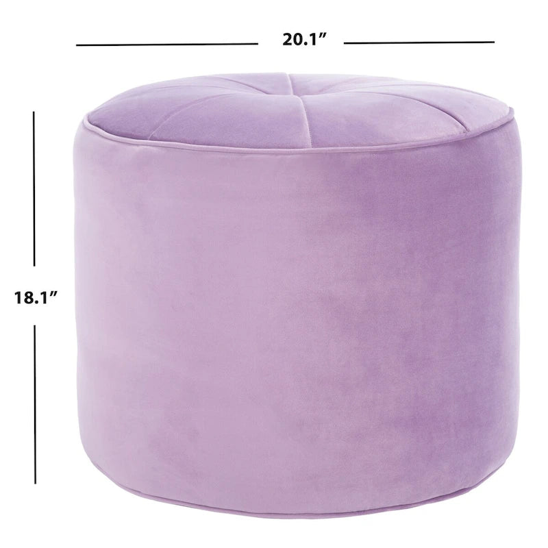 SAFAVIEH Pouf Cylindrique Ottoman en Velours Mukades