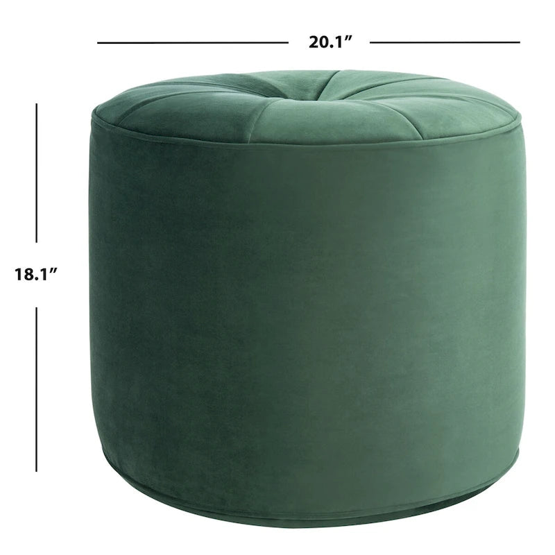 SAFAVIEH Pouf Cylindrique Ottoman en Velours Mukades