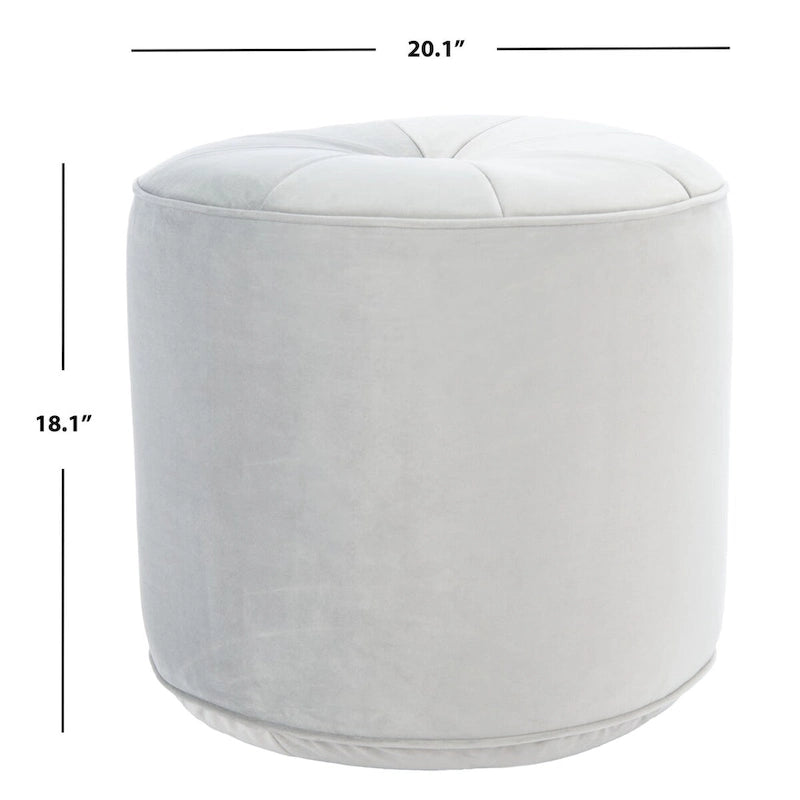 SAFAVIEH Pouf Cylindrique Ottoman en Velours Mukades