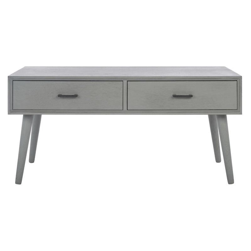 Table basse SAFAVIEH Sister Mid-Century à 2 tiroirs - 37,8 L x 19 P x 17,8 H - 38Lx19Px18H