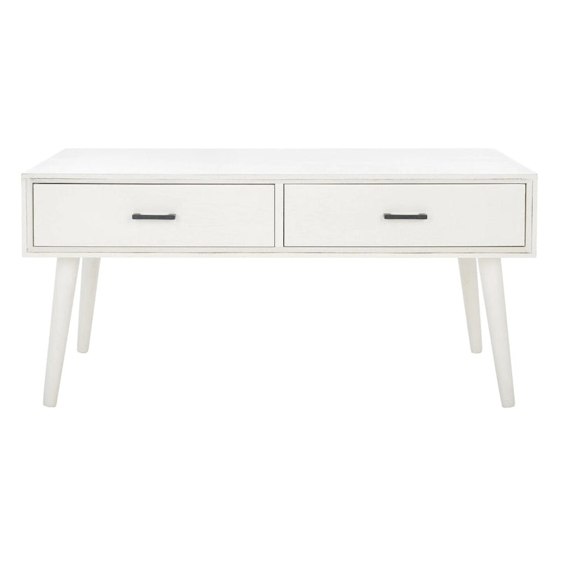 Table basse SAFAVIEH Sister Mid-Century à 2 tiroirs - 37,8 L x 19 P x 17,8 H - 38Lx19Px18H