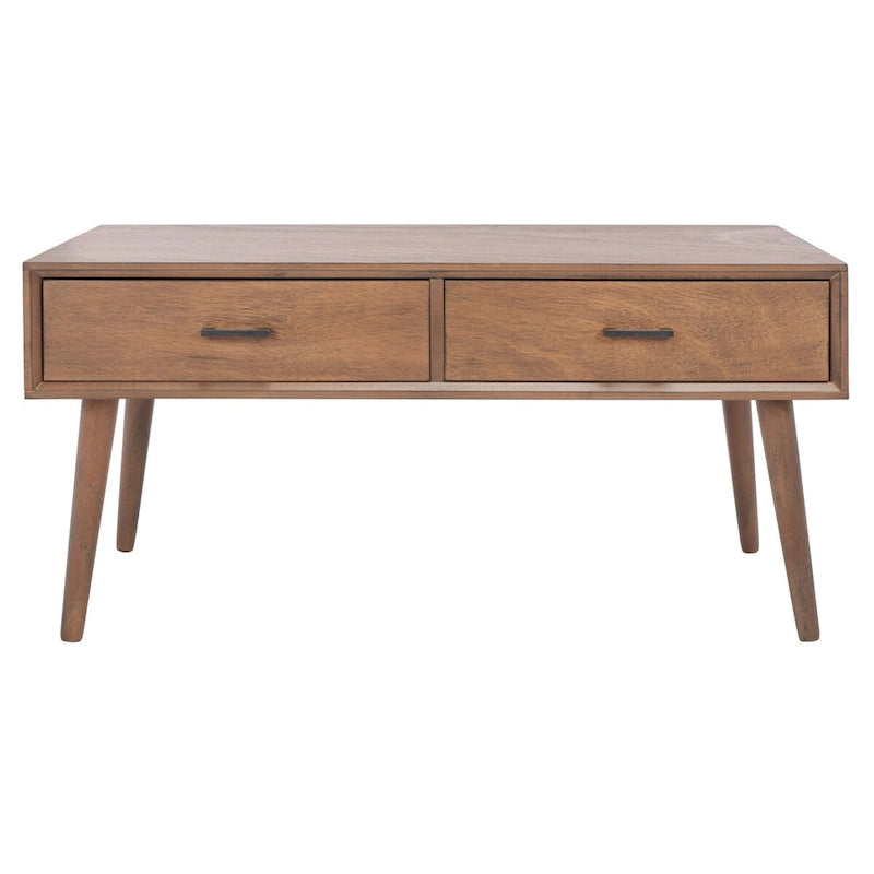 Table basse SAFAVIEH Sister Mid-Century à 2 tiroirs - 37,8 L x 19 P x 17,8 H - 38Lx19Px18H