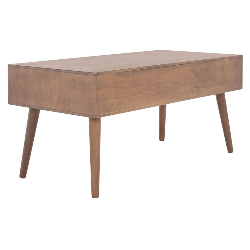 Table basse SAFAVIEH Sister Mid-Century à 2 tiroirs - 37,8 L x 19 P x 17,8 H - 38Lx19Px18H